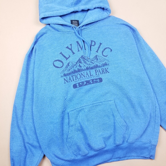 Washington Olympic National Park Blue Graphic Prin - Picture 7 of 7